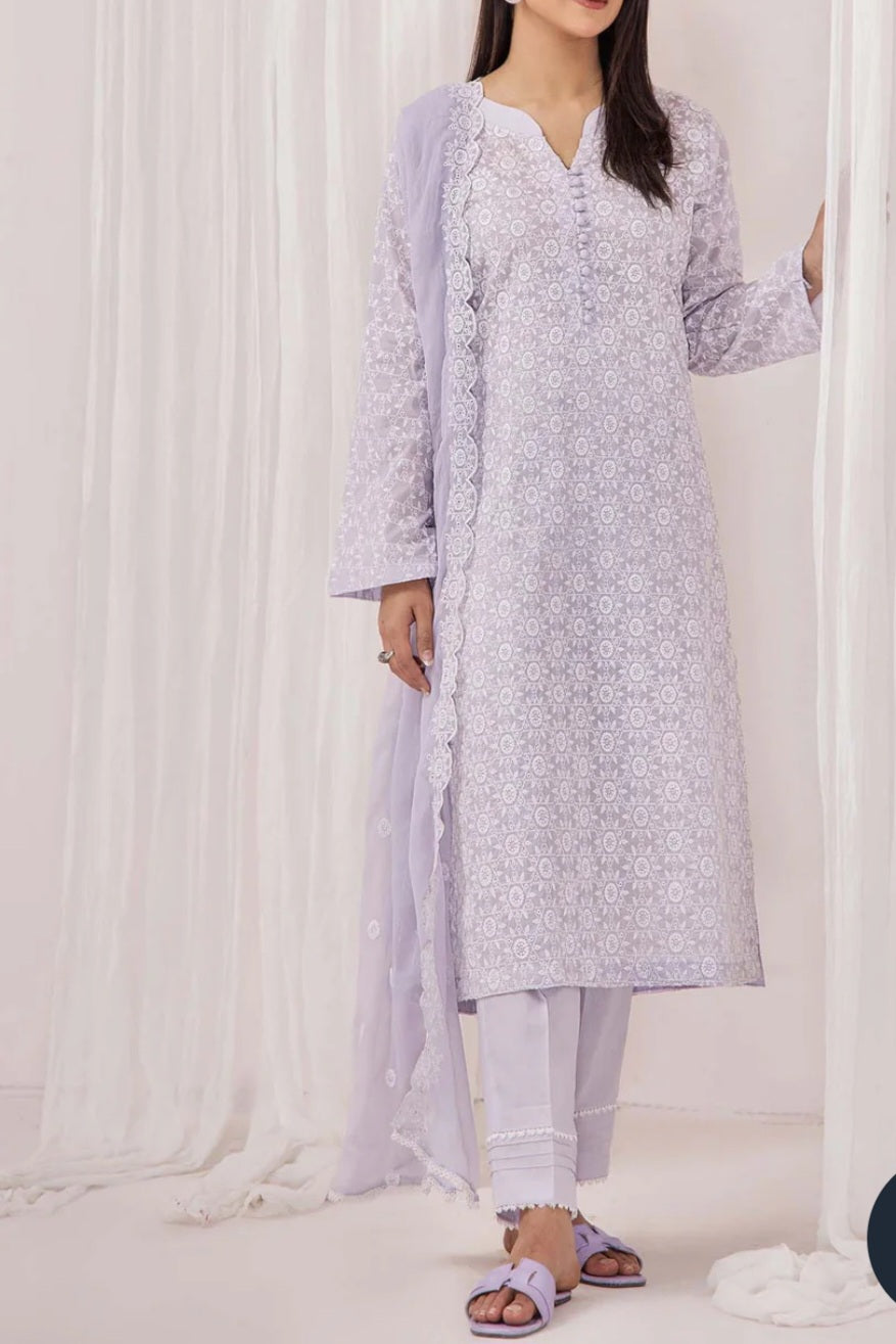 Pakistani traditional embroidery suit