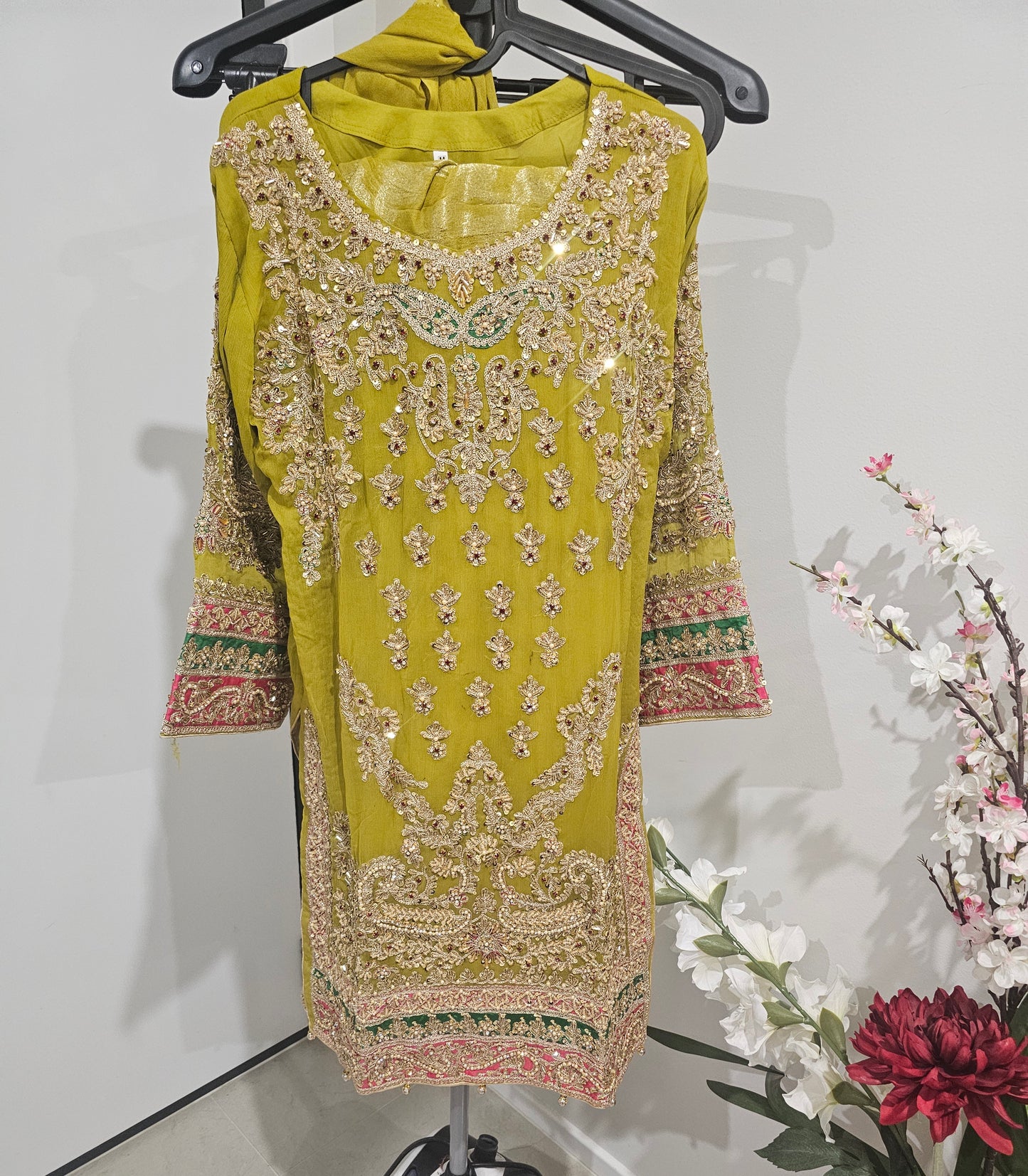 New Designer Party Wear Indian Pakistani Wedding Salwar Kameez Dress suit Kurti (Copy)
