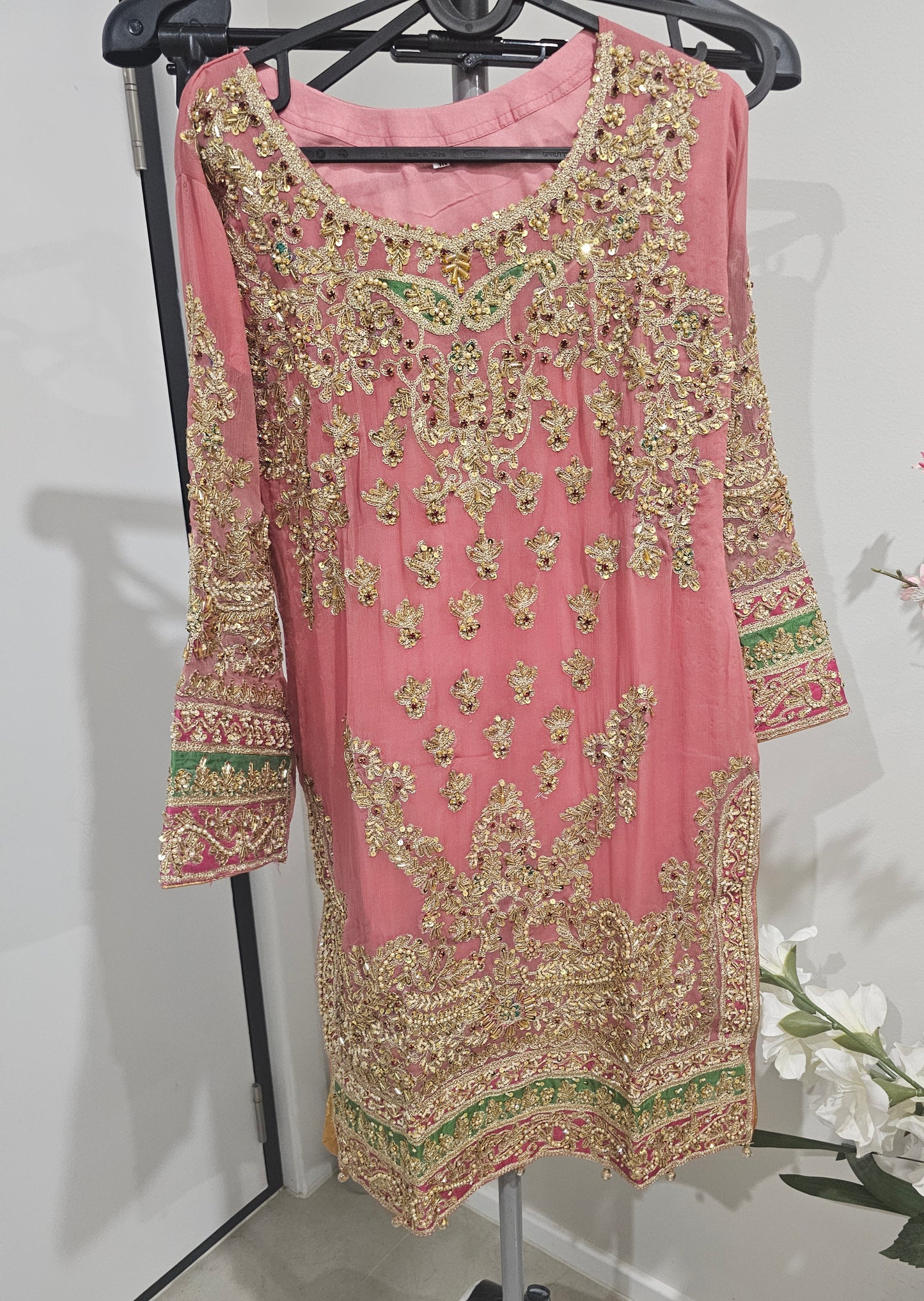 New Designer Party Wear Indian Pakistani Wedding Salwar Kameez Dress suit Kurti (Copy)