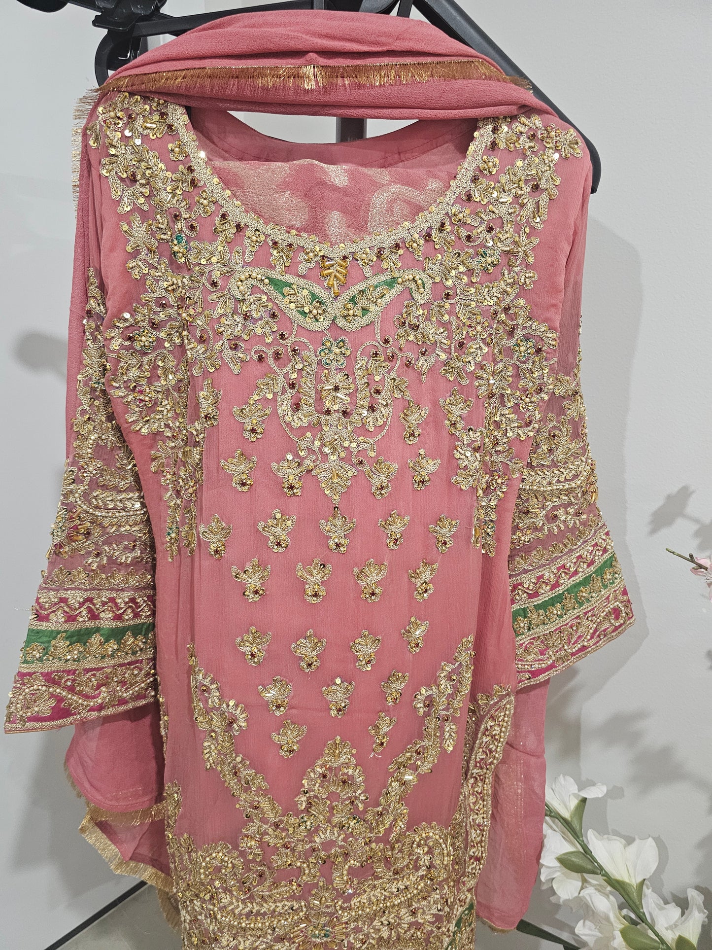 New Designer Party Wear Indian Pakistani Wedding Salwar Kameez Dress suit Kurti (Copy)