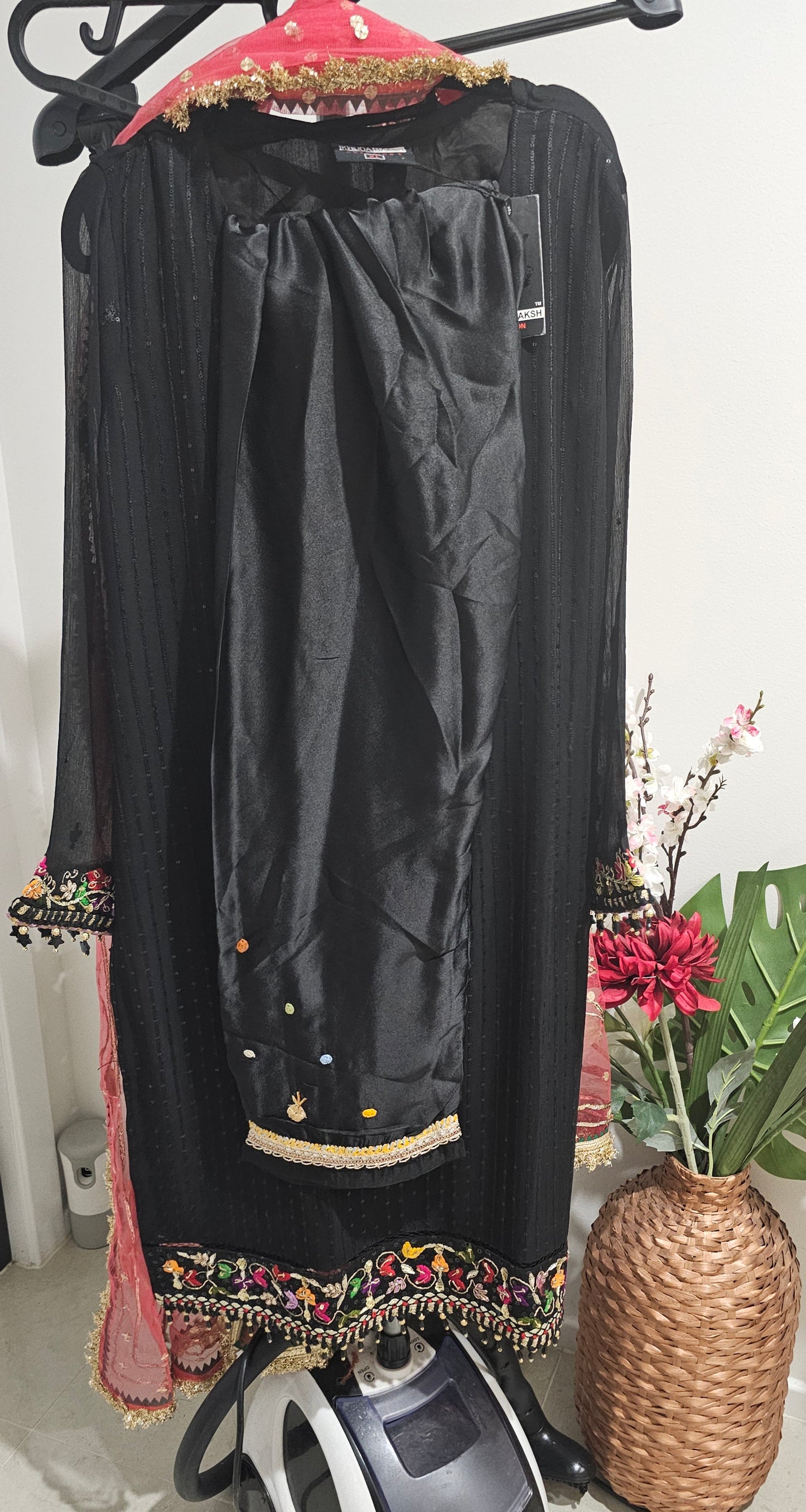 Pakistani traditional embroidery suit