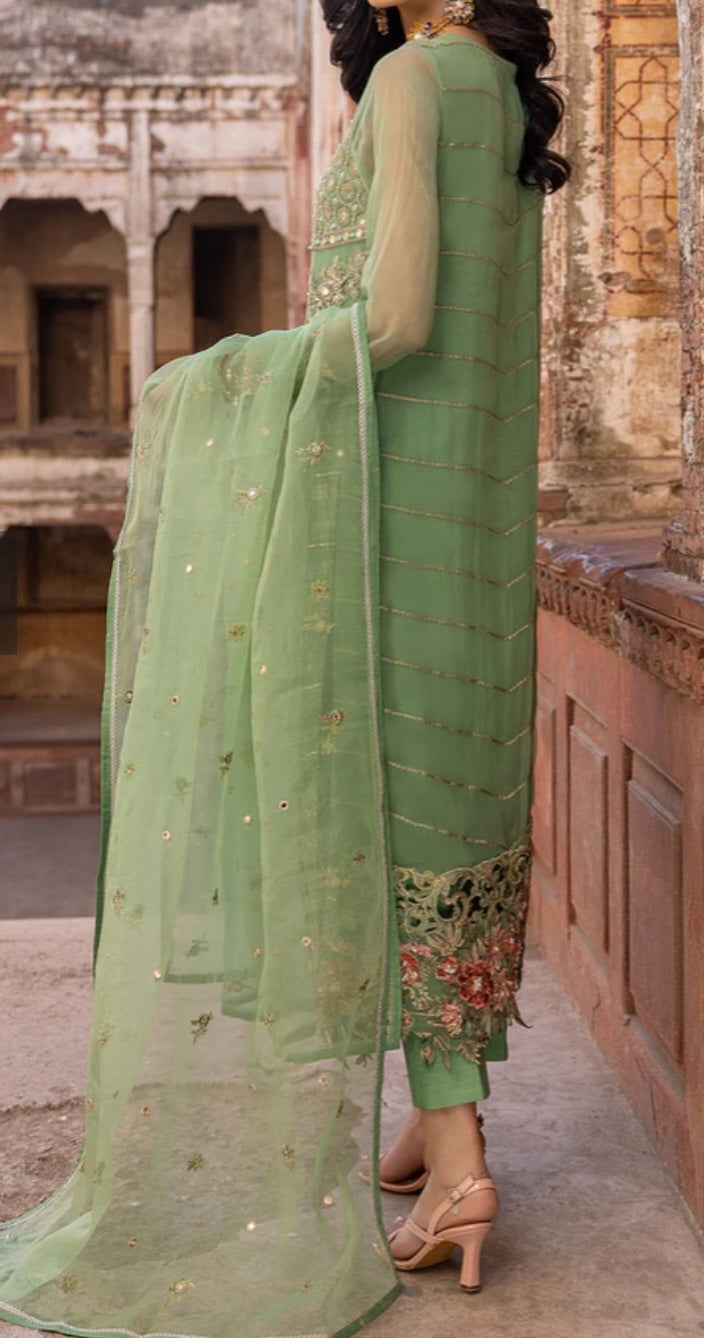 Pakistani traditional embroidery suit