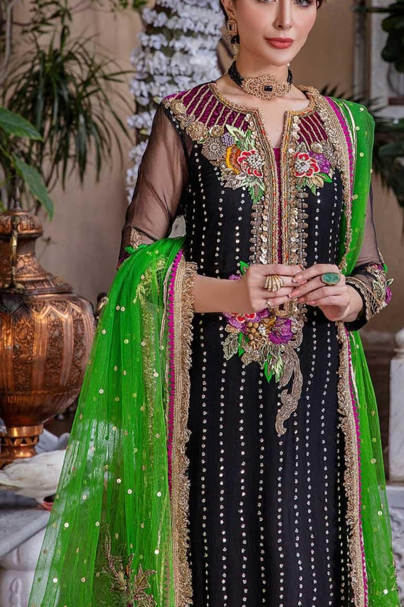 Pakistani traditional embroidery suit
