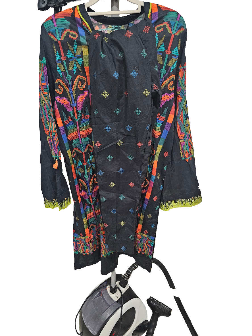 Pakistani traditional embroidery suit