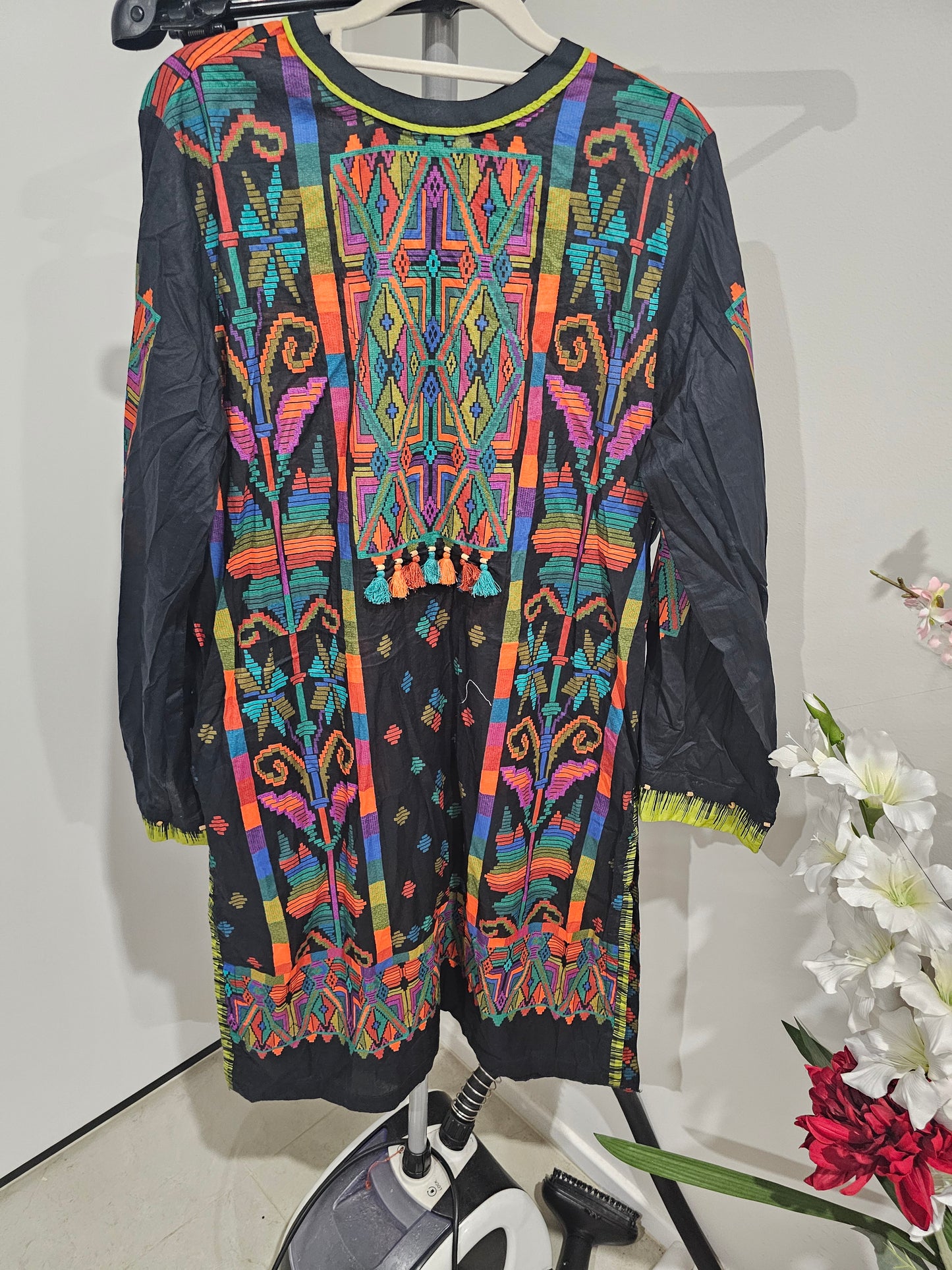 Pakistani traditional embroidery suit