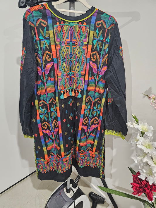 Pakistani traditional embroidery suit