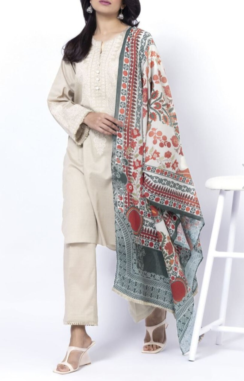 Pakistani traditional embroidery suit