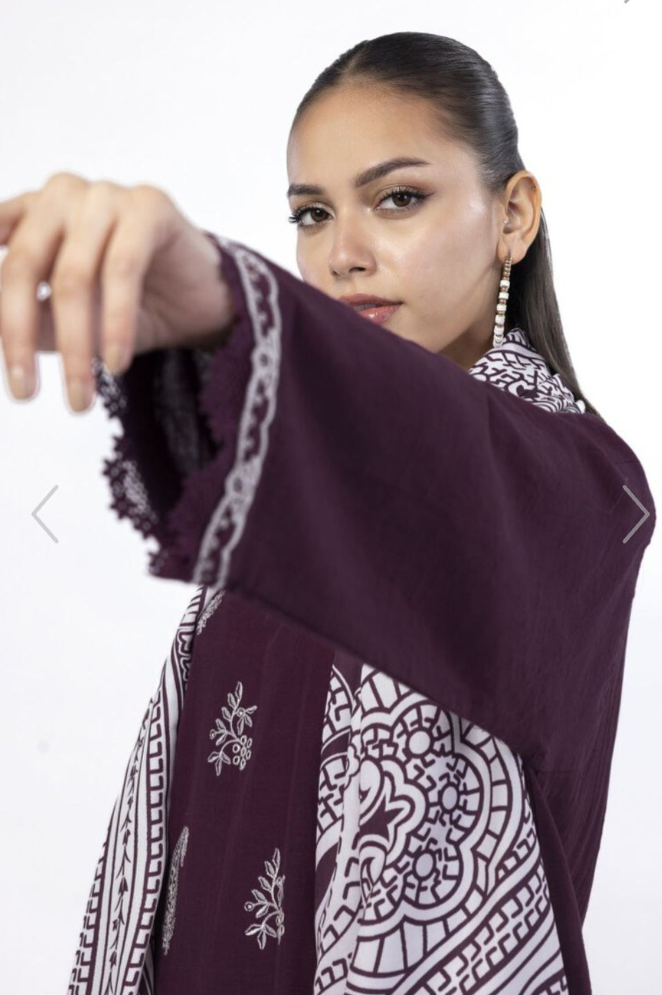 Pakistani traditional embroidery suit